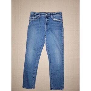 Favorite Daughter Jeans Women 31 USA Straight Leg Medium Wash YKK Classic Denim
